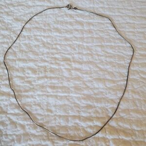 Dainty Silver Chain Necklace .925 Italy